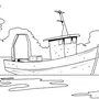Лодка Раскраска