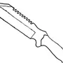 Раскраска Ножа Танто Из Стандофф 2