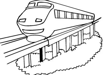 Раскраска поезда для детей распечатать
