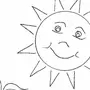 Раскраска Солнышко Для Детей 2 3 Лет