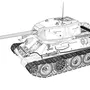 Танк Т 34 Раскраска