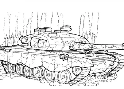 Раскраска танк т90