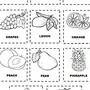 Раскраска Фрукты На Английском Для Детей