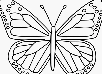 Раскраска бабочка для детей 3 4 лет