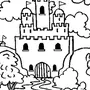 Замок Раскраска Для Детей Распечатать