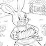 Лиса и заяц раскраска