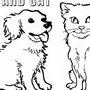 Кошечки собачки мультик раскраска распечатать