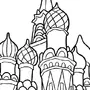 Раскраска кремль для детей дошкольного возраста