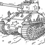 Раскраска танк кв 54