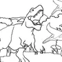 Раскраска Динозавры Распечатать