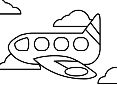 Раскраска самолет