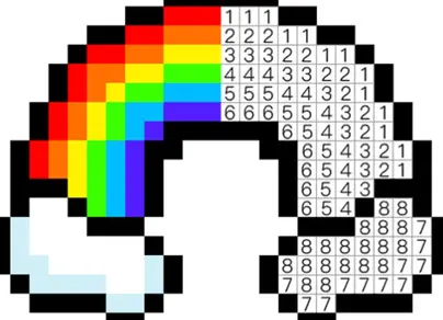 Скачать pixel art раскраска по цифрам