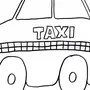 Раскраска такси