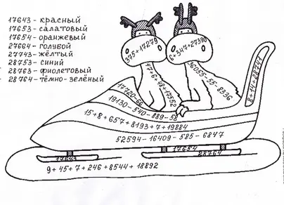 Умножение десятичных дробей раскраска