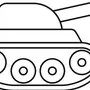 Разукрашка танк