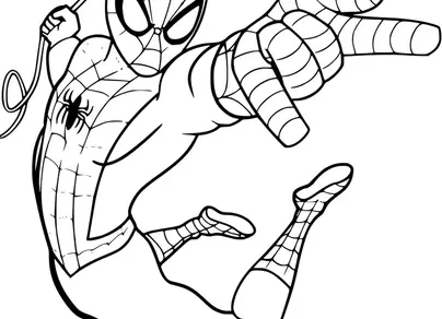 Раскраска человек паук