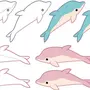 Раскраска акуленок для детей распечатать