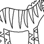 Раскраска зебра