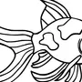 Золотая рыбка раскраска для детей распечатать