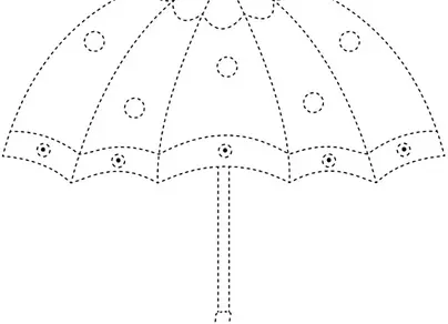 Зонтик раскраска