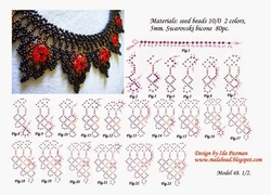 Мк по плетению ожерелья из бисера