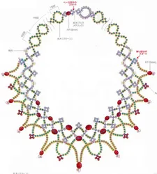 Мк по плетению ожерелья из бисера