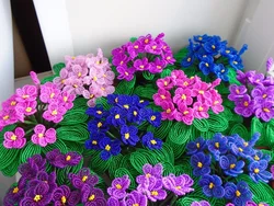 Плетение Цветочных Композиций Из Бисера