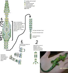 Объемные поделки из бисера змея