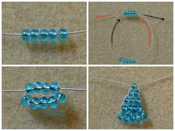 Плетение браслетов из бисера для начинающих по шагово