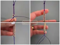 Плетение браслетов из бисера для начинающих по шагово