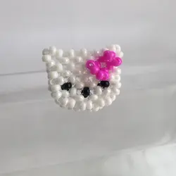 Hello Kitty Из Бисера Сережки