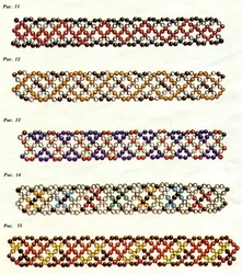 Простые виды плетения из бисера