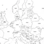 Карта Европы Раскраска