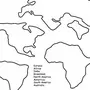Карта мира раскраска
