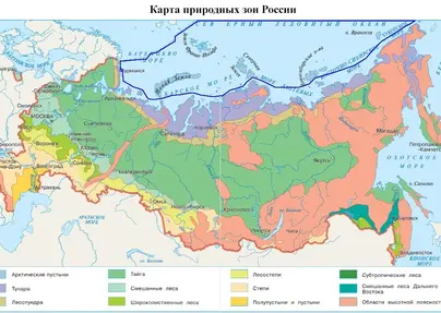 Природные зоны россии раскраска