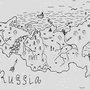 Карта россии раскраска