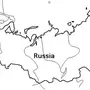 Карта России Раскраска