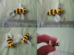 Пчела из бисера мк