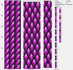 Рисунки для плетения из бисера на станке