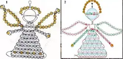 Ангел из бисера своими руками для начинающих