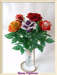 Розы из бисера картинки и фото