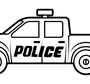 Раскраска полицейская Машины