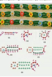 Этапы плетения из бисера