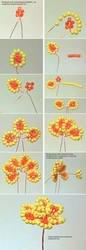 Цветок из бисера для начинающих простой детей на проволоке