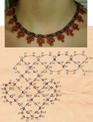 Плетение ожерелья из бисера и бусин