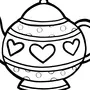 Картинка Чайник Для Детей Раскраска