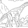Динозавры Разукрашки Распечатать