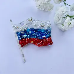 Сделать флаг россии из бисера