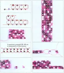 Плести Браслеты Из Бисера Пошагово