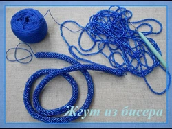 Какие нитки подходят для вязания жгутов из бисера